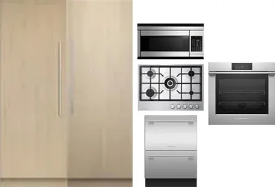6 Piece Package Includes Refrigerator, Freezer, Cooktop, Wall Oven, Microwave And Dishwasher